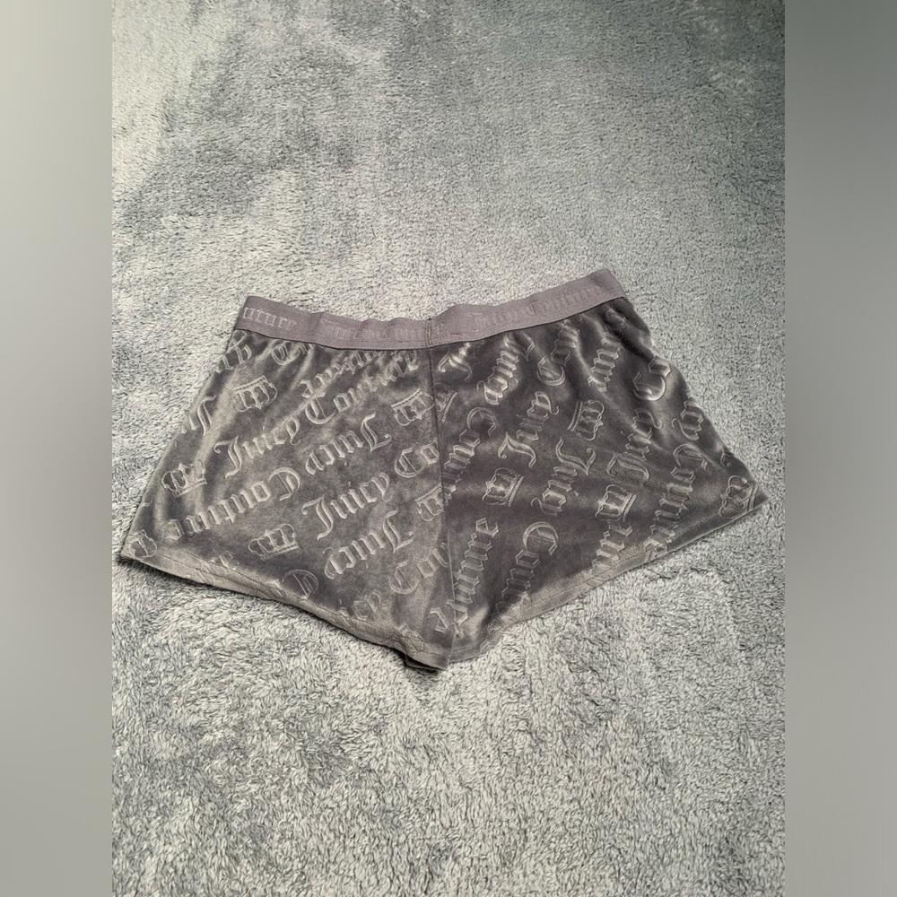 Juicy Couture Gray pajama Shorts small - Picture 5 of 7